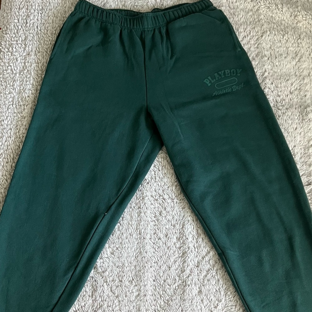 Playboy Forrest Green Sweatpants from Pacsun